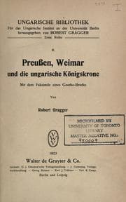 Tapa de Preussen, Weimar und die ungarische Königskrone, mit dem Faksimile eines Goethe-Briefes