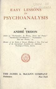 Tapa de Easy lessons in psychoanalysis