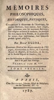 Tapa de M©Øemoires philosophiques, historiques, physiques, concernant la d©Øecouverte l'Amerique