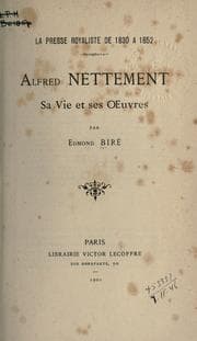 Tapa de La presse royaliste de 1830 a 1852