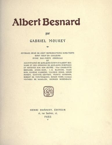Tapa de Albert Besnard