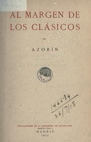 Tapa de Al margen de los clásicos