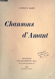 Tapa de Chansons d'amant