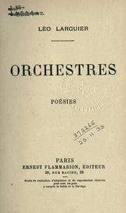 Tapa de Orchestres