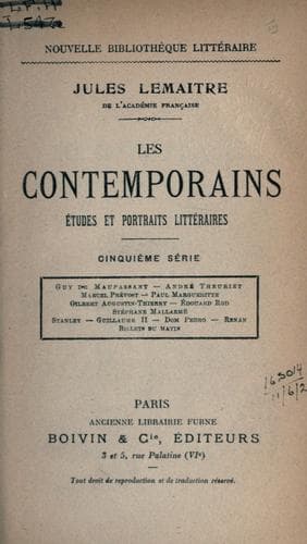 Tapa de contemporains