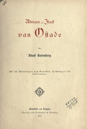 Tapa de Adriaen und Isack van Ostade [Liebhaber-Ausg.]