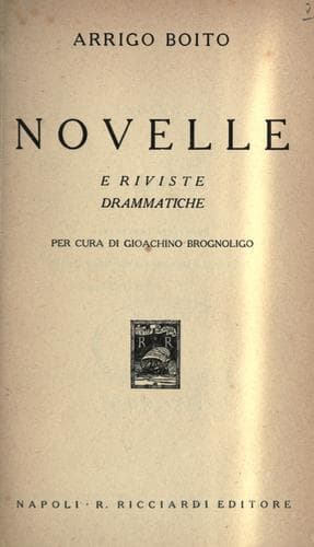 Tapa de Novelle e riviste drammatiche