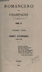 Tapa de Romancero de Champagne