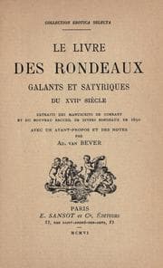Tapa de Le livre des rondeaux galants et satyriques du 17e siècle
