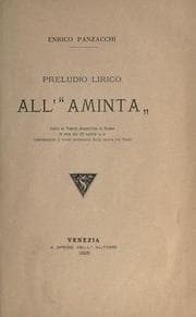 Tapa de Preludio lirico all'"Aminta"