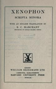 Tapa de Scripta minora, with an English translation by E.C. Marchant