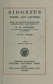 Tapa de Poems and letters