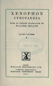 Tapa de Cyropaedia, with an English translation by Walter Miller