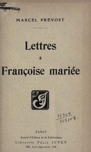 Tapa de Lettres à Françoise mariée