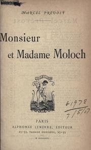 Tapa de Monsieur et Madame Moloch