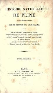 Tapa de Histoire naturelle de Pline