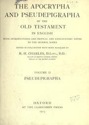 Tapa de The Apocrypha and Pseudepigrapha of the Old Testament in English