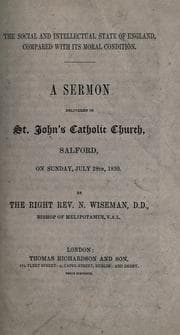 Tapa de The social and intellectual state of England, compared with its moral condition