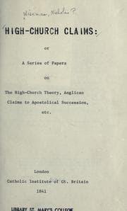 Tapa de The High-church claims
