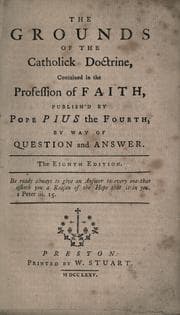 Tapa de The grounds of the Catholic doctrine