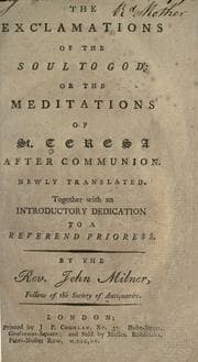 Tapa de The exclamations of the soul to God
