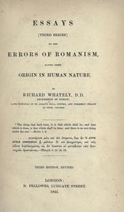 Tapa de Essays (third series) on the errors of Romanism, having their origin in human nature