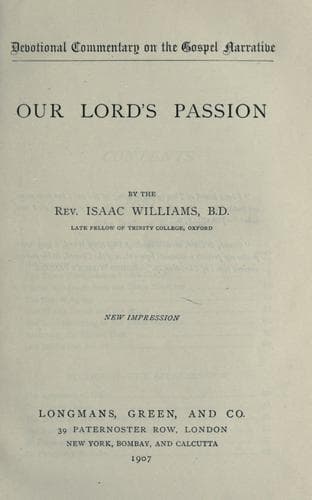 Tapa de Lord's passion