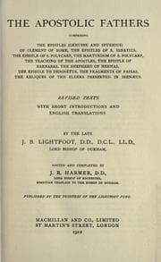 Tapa de The Apostolic fathers
