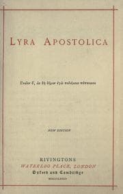 Tapa de Lyra apostolica