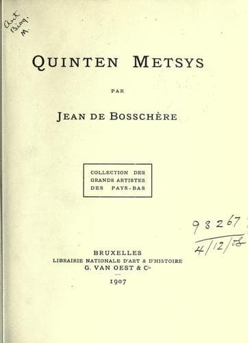 Tapa de Quinten Metsys