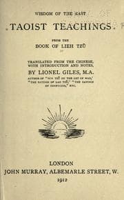 Tapa de Taoist teachings from the book of Lieh Tzu