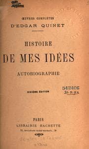 Tapa de Histoire de mes idées