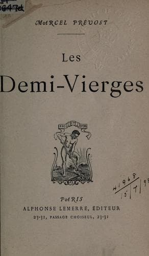 Tapa de Les demi-vierges.