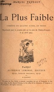 Tapa de La plus faible