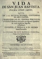 Tapa de Vida de San Juan Baptista