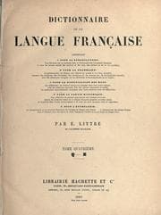 Tapa de Dictionnaire de la langue française