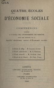 Tapa de Quatre écoles d'économie sociale