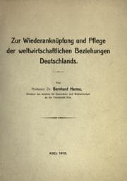 Tapa de Zur Wiederanknüpfung und Pflege der weltwirtschaftlichen Beziehungen Deutschlands