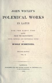 Tapa de John Wiclif's Polemical works in Latin