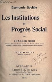 Tapa de Économie sociale: les institutions de progrès social