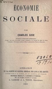 Tapa de Économie sociale