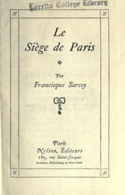 Tapa de Le siège de Paris