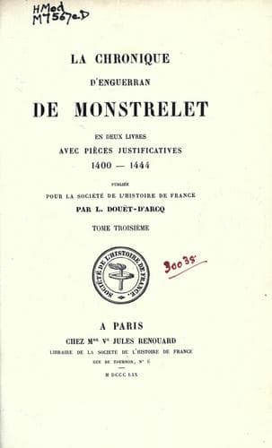 Tapa de La chronique