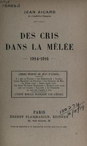 Tapa de Des cris dans la mêlée