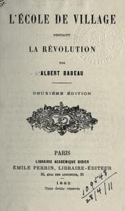 Tapa de L' école de village pendant la Révolution