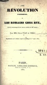 Tapa de Une révolution d'autrefois