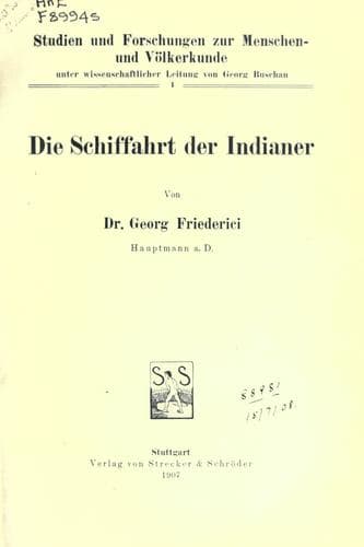 Tapa de Die schiffahrt der Indianer