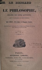 Tapa de Le brigand et le philosophe