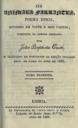 Tapa de Os animaes fallantes