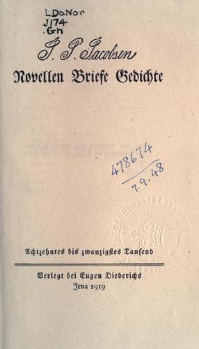 Tapa de Novellen, Briefe, Gedichte